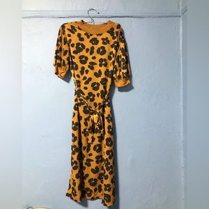 Zara Leopard printed maxi dress